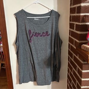 LIVI women’s gray tank top size 26/28 Fierce
